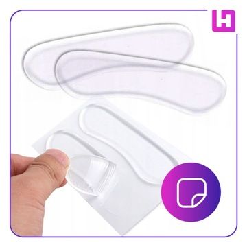 ŻELOWE ZAPIĘTKI ZAPIĘTKA DO DUŻYCH BUTÓW WKLEJANE WKŁADKI OBTARCIA 2SZT