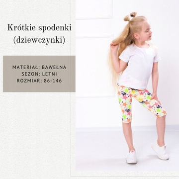 Krótkie spodenki (dziewczynki), letni ,6001-043