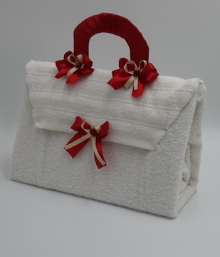 Torebka z ręcznika GRENO roz.70x130 + haft