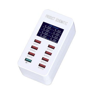 Wiele ładowarek USB 8-portowe ładowanie stacj