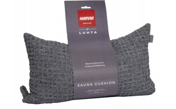 PODUSZKA DO SAUNY HARVIA LUHTA SZARA 40x22CM+Przykrycia na ławę Harvia