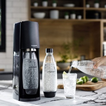 SODASTREAM Terra Black Saturator + 3 флакона