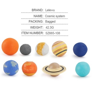 Planet Ball, 9 планет солнечной системы Наполнители для сумок Разноцветные шарики