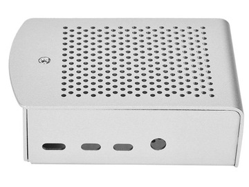 Raspberry Pi 4 алюминиевый корпус с серебряными радиаторами