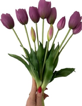 Bukiet Tulipany tulipan silikonowe gumowe jak ŻYWE
