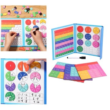 Uczenie się ułamków zabawki matematyczne ponowne wykorzystanie koncepcji ułamka