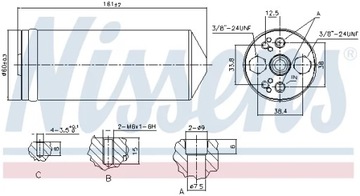 NISSENS 95056 SUŠIČ KLIMATIZACE
