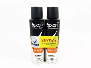 ZESTAW REXONA 2 X ANTYPERSPIRANT 150 ML. WORKOUT
