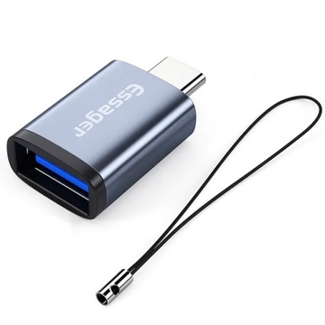 ESSAGER ADAPTER OTG PRZEJŚCIÓWKA USB-A do USB-C TYP-C 3A TRANSMISJA DANYCH