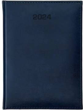 KALENDARZ A4 TYGODNIOWY Z NOTESEM 2024 TERMINARZ NEBRASKA NIEBIESKI