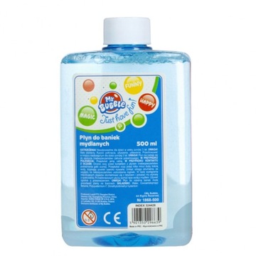 Płyn do baniek mydlanych 0,5 l bańki mydlane zapas 500 ml