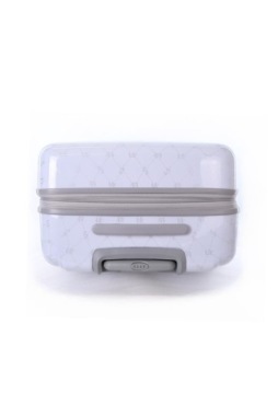 Большой чемодан ELLE Flower, белый