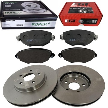 TARCZE + KLOCKI PRZÓD FORD MONDEO MK3 III JAGUAR X-TYPE X400 2002-2009