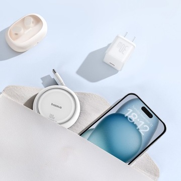 Кабель Baseus Free2Draw USB-C — USB-C, PD, 100 Вт, 1 м (белый)