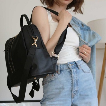 MINI JOISSY Рюкзак и органайзер в одном - черный/золотой