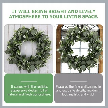 Венки на входную дверь Весна/лето Эвкалипт