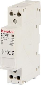 Stycznik modułowy e.mc 2p, 25A, 2NO, 220V
