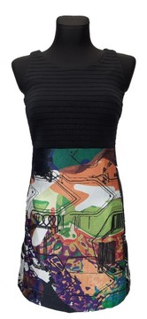 Sukienka krótka dopasowana biurowa DESIGUAL 44