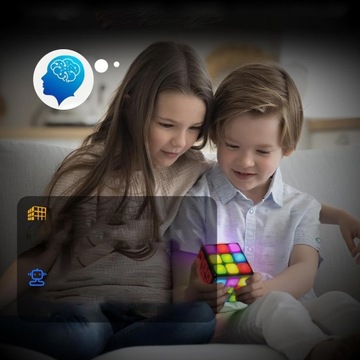 КУБИК РУБИКА ЭЛЕКТРОННЫЕ ИГРЫ ДЛЯ РАЗУМА И ПАМЯТИ POP IT LED ИГРА
