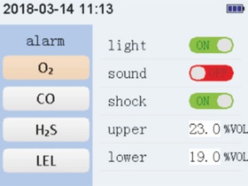ИЗМЕРИТЕЛЬ КОНЦЕНТРАЦИИ ГАЗА ДАТЧИК O2 CO ДЕТЕКТОР H2S СИГНАЛИЗАЦИЯ ВОСПЛАМЕНЯЮЩИХСЯ ЖКИ ЖК-дисплей