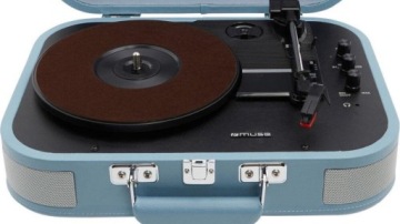 MUSE MT-201 BVB Turntable Blue