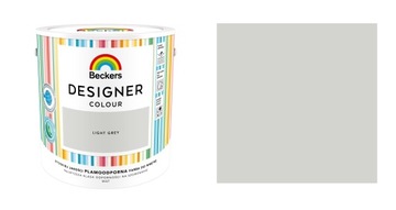 BECKERS DESIGNER COLOUR - LIGHT GREY 2,5L - FARBA LATEKSOWA MATOWA