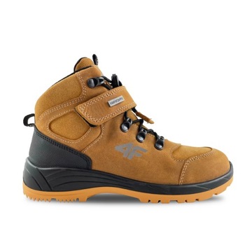 Buty dziecięce trekkingowe 4F SKÓRA JOB251 83S 34