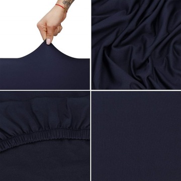 УНИВЕРСАЛЬНЫЙ БАРХАТНЫЙ ПОКРЫТИЕ НА СТУЛ ИЗ СПАНДЕКСА – ТЕМНО-СИНИЙ ЭЛАСТИЧНЫЙ ВЕЛЮР