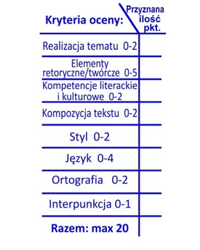 DUŻA pieczątka szkolna dla nauczycieli Kryt. Oceny