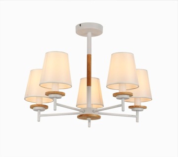 LAMPA PLAFON ŻYRANDOL BIAŁA STYL SKANDYNAWSKI