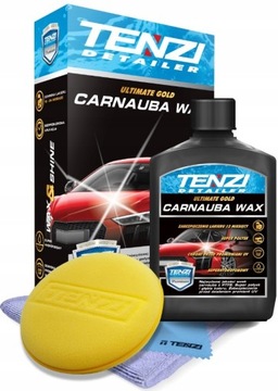 ZESTAW TENZI CARNAUBA WAX WOSK SAMOCHODOWY DO AUTA 12M POWŁOKA OCHRONNA