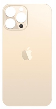 Klapka Plecki Tył iPhone 13 Pro Max złoty Gold Duże oczko BIG HOLE