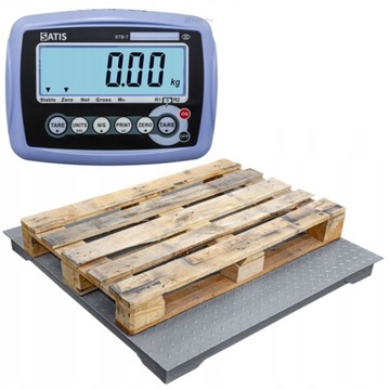 WAGA PLATFORMOWA ELEKTRONICZNA DUŻA LEGALIZACJA 1,5t PALETOWA 1,5x2m LCD