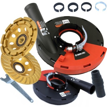 ПЫЛЕЗЫЧКА для УГЛОВОЙ ШЛИФРОВОЧНОЙ МАШИНЫ 115-125мм + НАБОР 2 ДИСКОВ