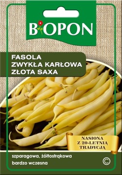 BIOPON nasiona Fasola zwykła karłowa złota Saxa bardzo wczesna 25,3 g