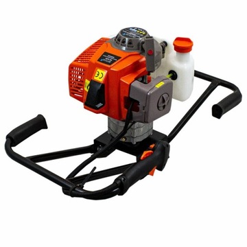 Бензиновая буровая установка мощностью 2,8 л.с., земляной бур на ДВУХ человек, комплект сверл.