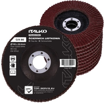 АБРАЗИВНЫЙ ДИСК ЛАМПОЧНО-ШЛИФОВАЛЬНЫЙ ДИСК 125 P80