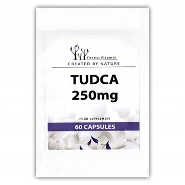 FOREST VITAMIN Tudca 250mg 60caps OCHRONA WĄTROBY ORGANIZMU USUWANIE TOKSYN