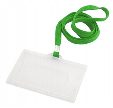 IDENTYFIKATOR Z TAŚMĄ ETUI SMYCZ HOLDER ZIELONY