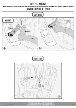 Givi Защитные дуги, кожухи двигателя Honda CB500F/X (19-23)