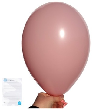 BALONY różowe urodzinowe GEMAR PASTELOWE baby shower baby pink PARTY 100szt