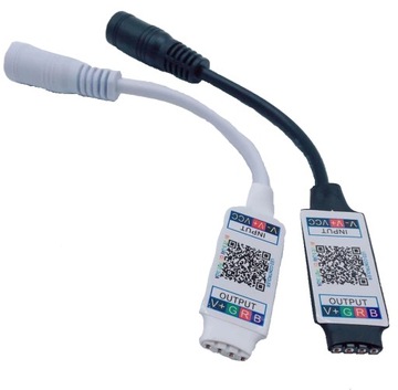 Sterownik RGB LED Bluetooth MINI biały SMART HQ