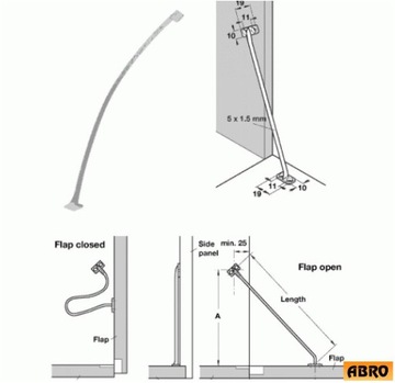 ОГРАНИЧЕНИЕ УГЛА ОТКРЫТИЯ ДВЕРИ серый HAFELE