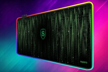 Коврик для игровой мыши XXL для настольного коврика со светодиодной подсветкой RGB