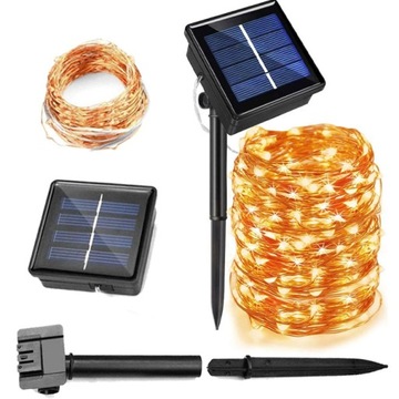 GIRLANDA LAMPKI OGRODOWE SOLARNE 200 LED