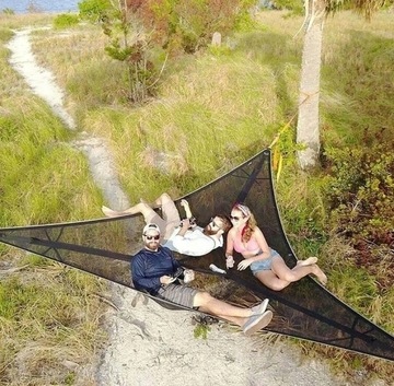 Гамак авиационный походный, многофункциональный 2,8*2,8