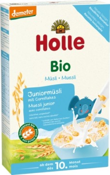 HOLLE BIO KASZKA JUNIOR MUSLI CORN FLAKES 250G