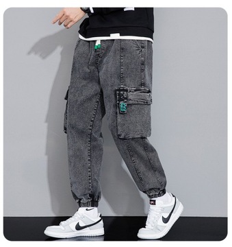 K127 jeansy męskie baggy/joggery rozmiar 3XL