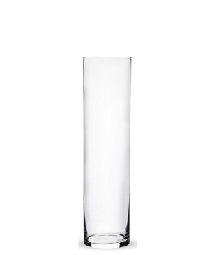 Wazon szklany tuba rura cylinder 40 x 10 cm