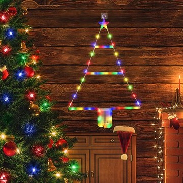 Choinka LED wielokolorowa 50cm na baterie dekoracja SSDCH47 CHRISTMAS LED